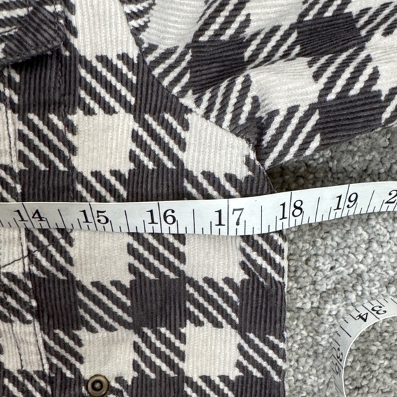 Tulle corduroy Black and White Plaid Jacket - Picture 9 of 10